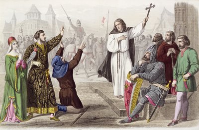 Peter the Hermit preaching during the First Crusade in 1095 by French School