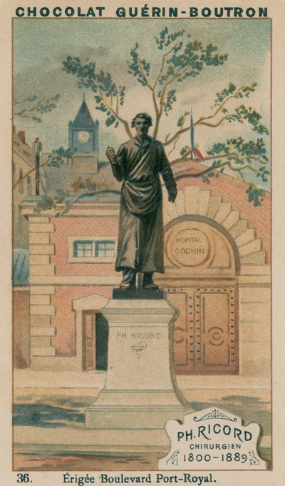 Ph Ricord, Surgeon, 1800-1889, Erected in Boulevard Port-Royal by French School
