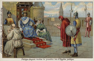 Philip Augustus Establishing the First Laws Relating to Public Hygiene by French School