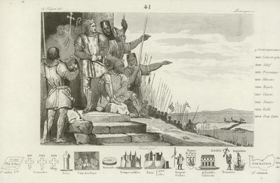 Philip II of France wins the Battle of Bouvines after prayer, 1214 by French School