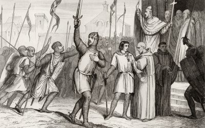 Philippe I and Pope Urban II Rally Followers for the First Crusade in 1095, from 