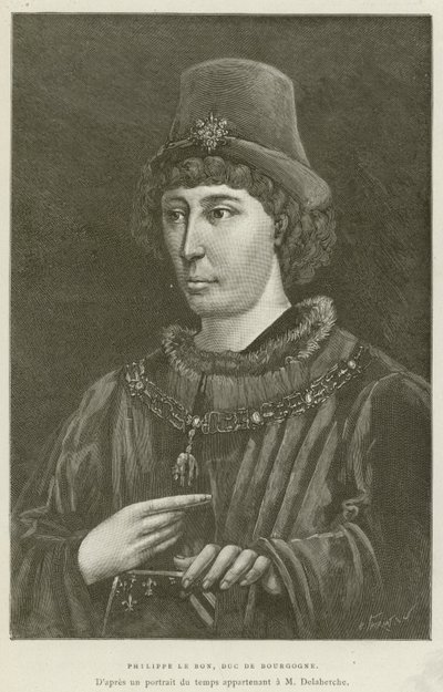 Philip the Good, Duke of Burgundy (engraving) by French School