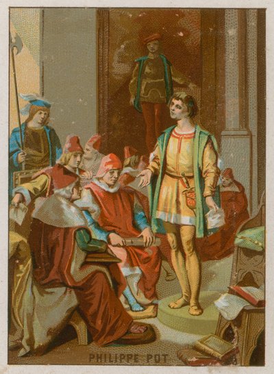 Philippe Pot at the meeting of the Estates General at Tours by French School