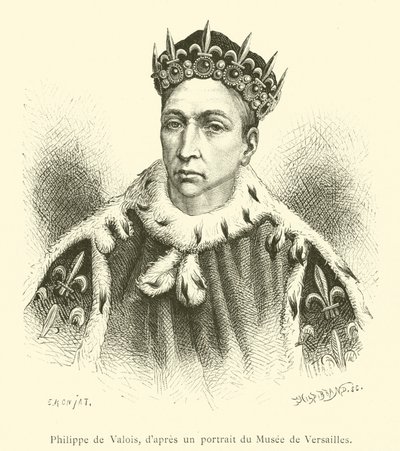Philippe de Valois by French School