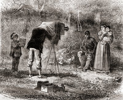 Photography in the 19th Century, from Les Merveilles de la Science, Published c.1870 by French School