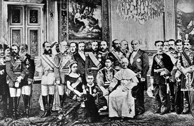 Photomontage of World Rulers, 1867 by French School