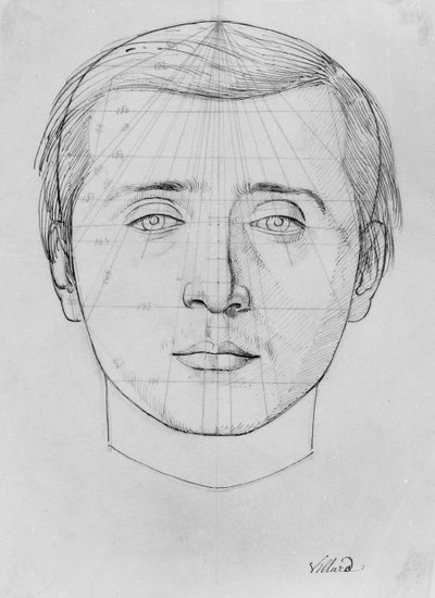 Phrenological study, from a manuscript of Doctor Philippe Jean Pelletan library by French School