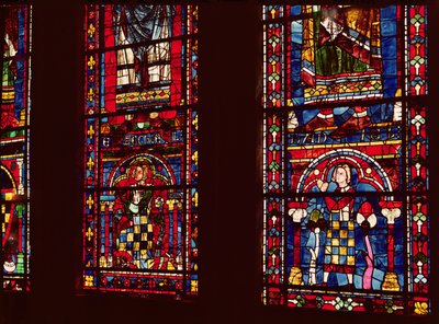 Pierre de Dreux and his son Jean de Bretagne (detail) by French School