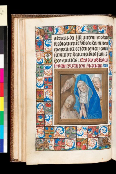 Pietà from Book of Hours, MS 92 f.18v, Western France by French School