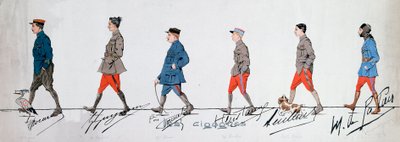 Pilots of the Squadron “The Storks” during the First War. Paris. Museum of the Two World Wars by French School
