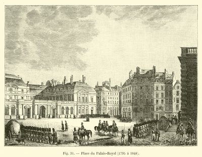 Place du Palais-Royal, 1795 to 1848 by French School