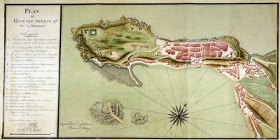 Plan of Granville, for Year IV of the Republic (1796) by French School