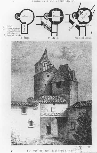 Plan of the Tour de Montaigne, at Saint-Michel-de-Montaigne by French School