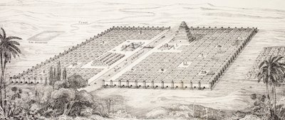 Plan of the City of Babylon, Mesopotamia, Around the 5th Century BC According to Herodotus by French School