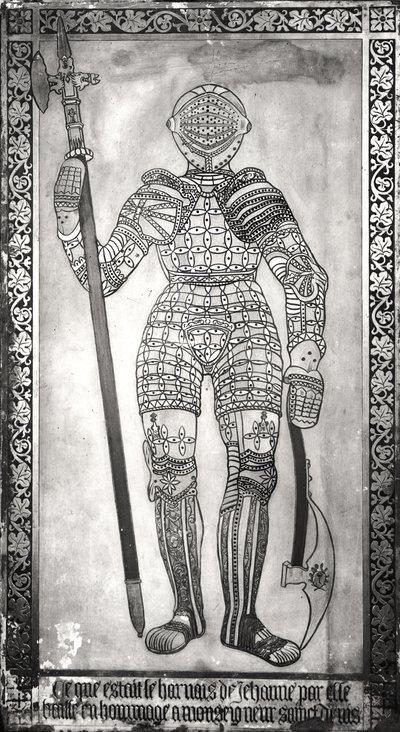 Plaque Depicting the Armour of Joan of Arc by French School