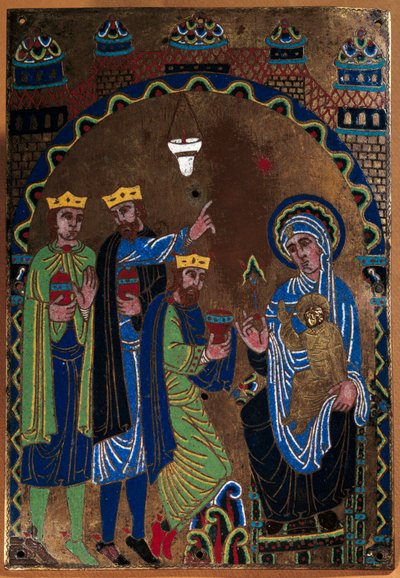 Plaque of the Major Altar of the Abbey of Grandmont: Adoration of the Magi by French School
