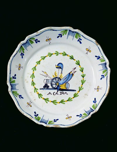 Plate Decorated with the Phrase 