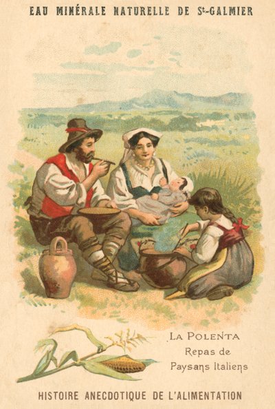 Polenta, Meal of Italian Peasants by French School