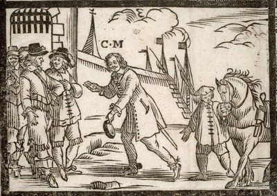 Political Pamphlets Mazarinade: Mazarin Frees the Princes in Le Havre, Engraved Wood by French School