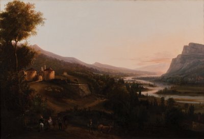 Pontcharra Valley or Isère Valley, Château Bayard by French School