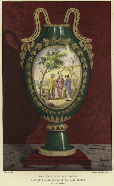 Porcelain Vase from the Manufacture Nationale de Sevres, France by French School