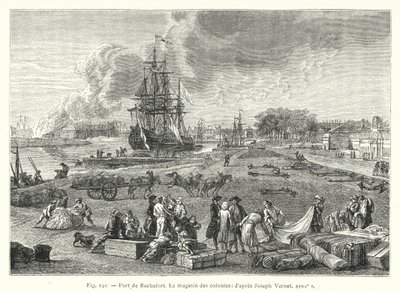 Port of Rochefort, The Colonies Warehouse; After Joseph Vernet, 18th Century by French School