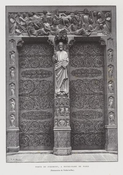 Portal of the Last Judgment, Notre Dame de Paris by French School