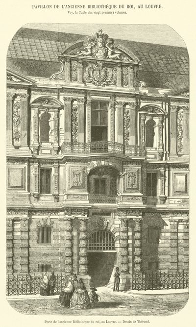 Entrance Gate of the Old Royal Library, Louvre by French School