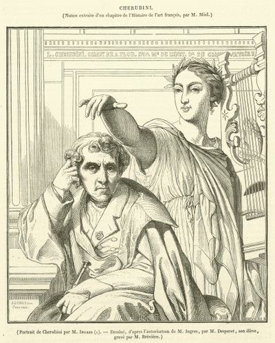 Portrait of Cherubini by French School