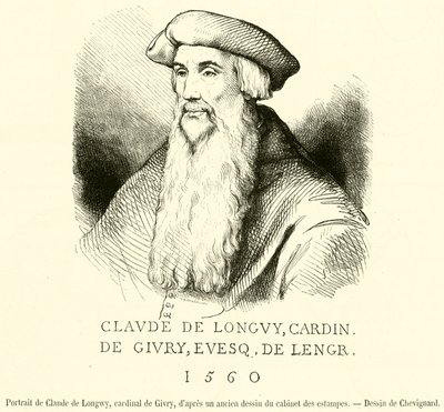 Portrait of Claude de Longwy, Cardinal de Givry by French School