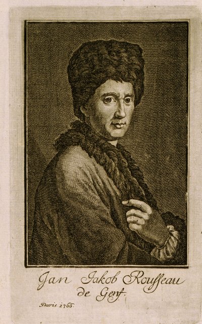 Portrait of Jean Jacques Rousseau by French School