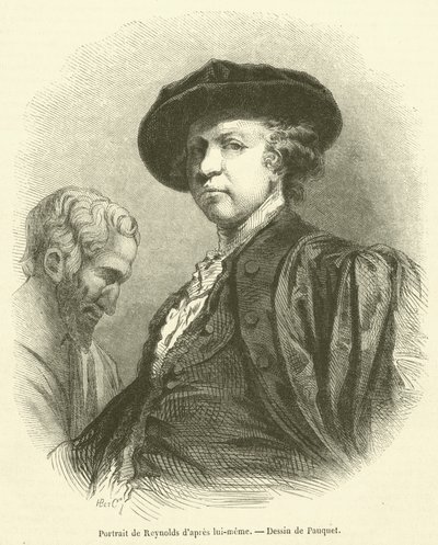 Portrait of Reynolds After Himself (engraving) by French School