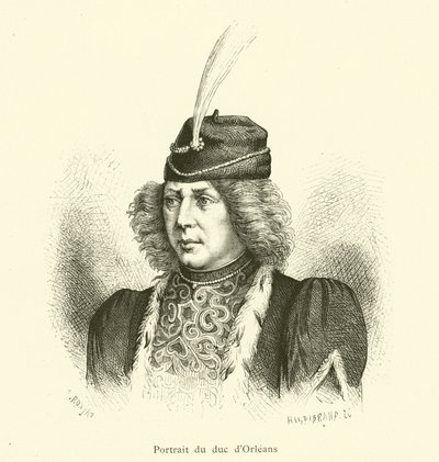 Portrait of the Duke of Orleans (engraving) by French School