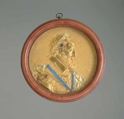 Portrait medallion of King Henry IV, beginning of the 17th century by French School