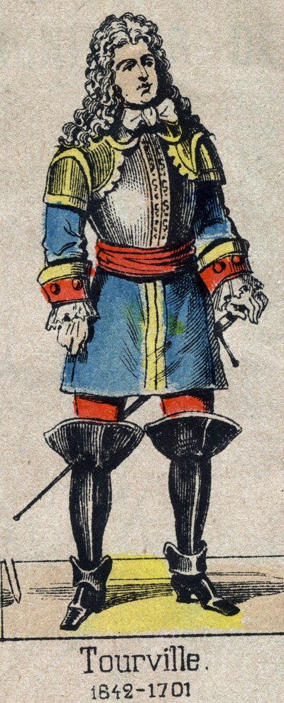 Portrait of Admiral Anne Hilarion of Costentin, Count of Tourville (Image of Epinal) by French School