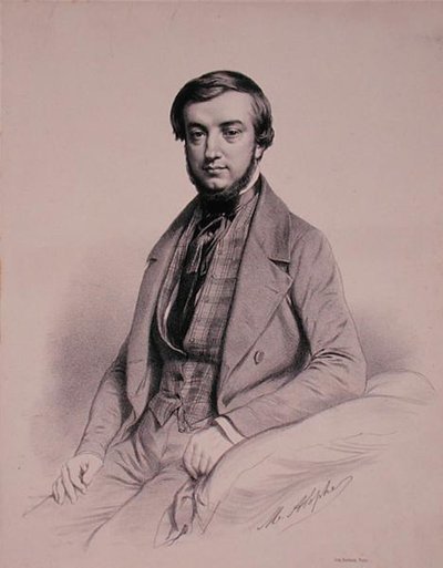 Portrait of Adolphe-Clair Lecarpentier, Engraved by Marie Alexandre Alophe by French School
