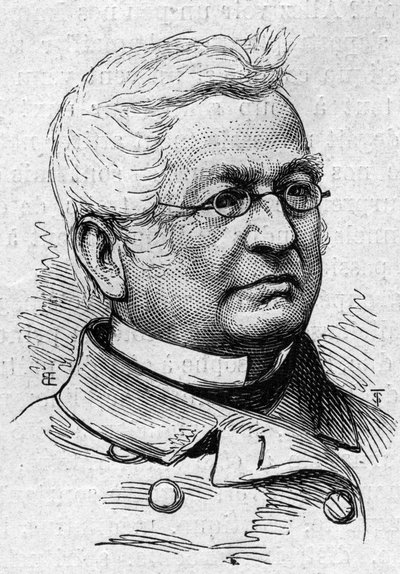 Portrait of Adolphe Thiers (1797-1877), French Politician, Historian and Academician. Engraving in 