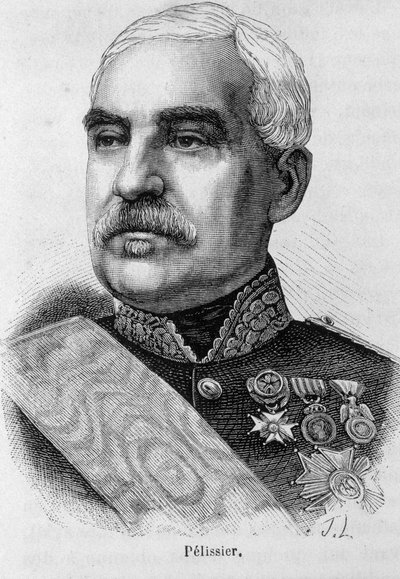 Portrait of Aimable Jean Jacques Pelissier, Duke of Malakoff, French military and marshal of France - in 