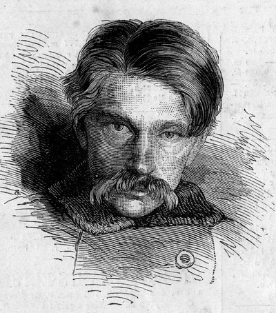 Portrait of Alexander Soloviev, who attempted to murder Russian tsar Nicholas II on April 14 by French School