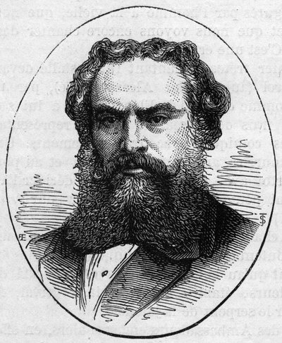 Portrait of Alexandre Cabanel (1823-1889), French Painter. Engraving in 