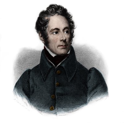 Portrait of Alphonse de Lamartine (1791-1869), French writer, poet and politician. in 