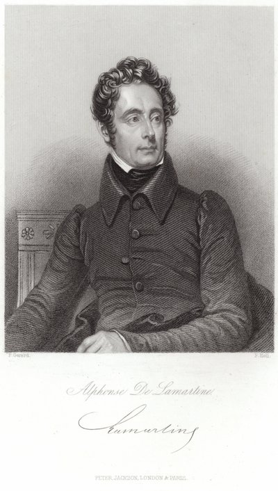 Portrait of Alphonse de Lamartine by French School