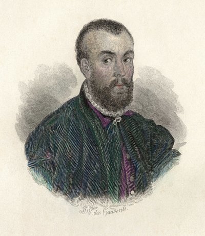 Portrait of Andre Vesale (1514-1564), a Flemish doctor who practised in Spain and Italy by French School