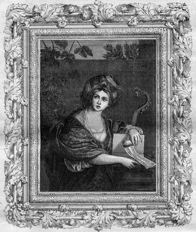 Portrait of Anne Comnene (1083-1153), daughter of Byzantine emperor Alexis I Comnene. Engraving in 