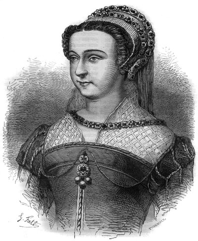 Portrait of Anne Oston, heretic, mistress of Pope Sixtus V by French School