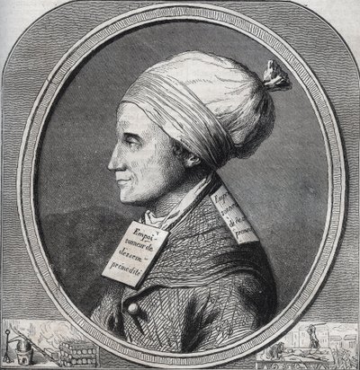 Portrait of Antoine-Francois Desrues (1744-1777) poisonneur francais - Engraving in Causes celebres de tous les peuples by Armand Fouquier (1817-18?) 1858-1867 - private collection by French School