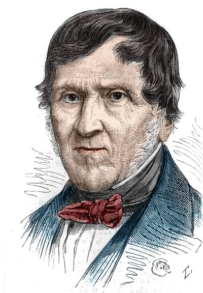 Portrait of Antoine Becquerel, French physicist. Engraving in Le Monde Illustré n°1086 of February 2 by French School