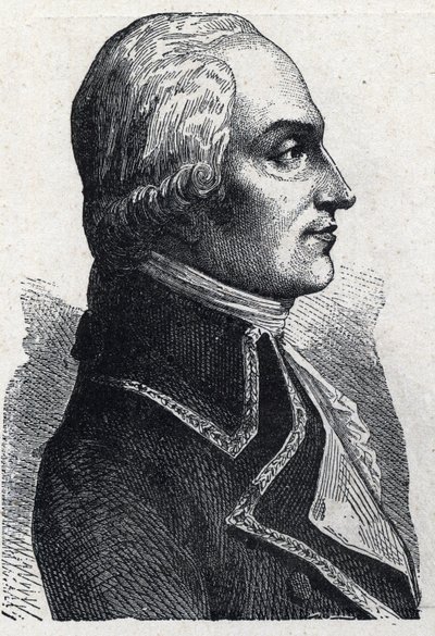 Portrait of Armand Louis de Gontaut Biron, French military - Engraving of 1889 by French School