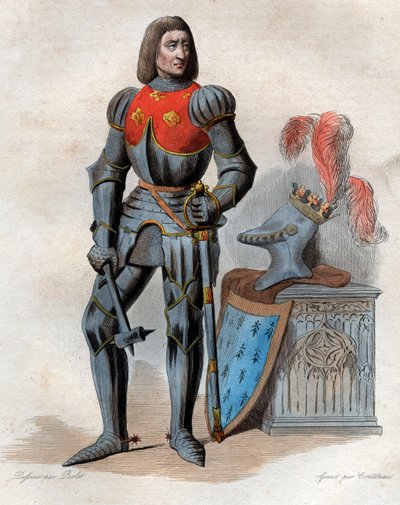 Portrait of Arthur III Duke of Brittany, Lord of Parthenay, Count of Richmond, Duke of Brittany, Count of Montfort and French Constable by French School