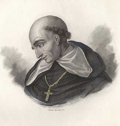 Portrait of Bartolome de Las Casas (1472-1566), Spanish Dominican brother and bishop of Chiapas. in Portraits of Useful Men by French School
